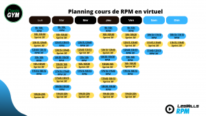 Planning cours de RPM virtuel